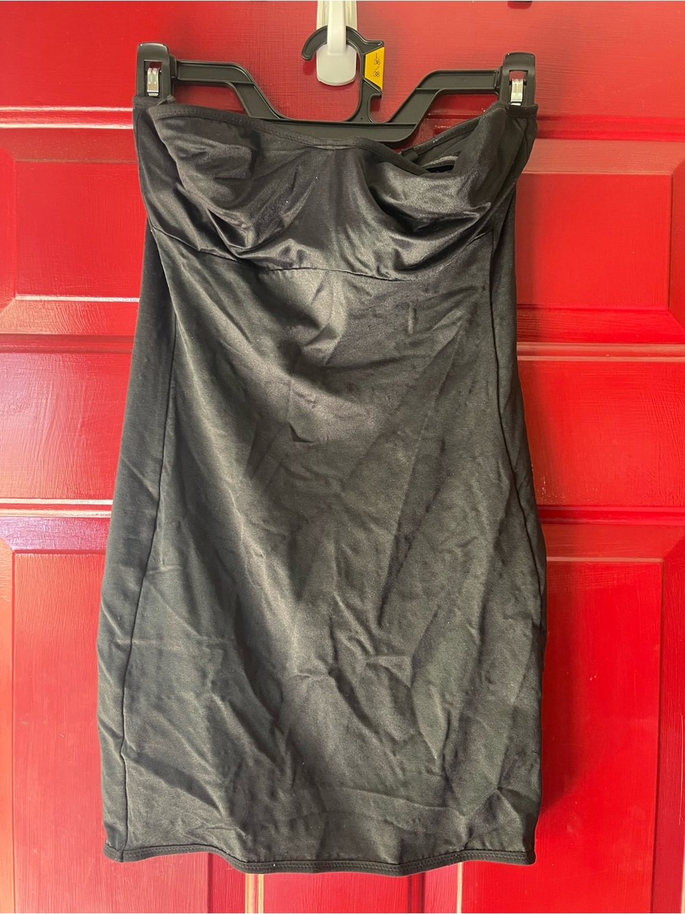Victoria's Secret Black Strapless Bodycon Dress